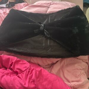 Fluffy Black dress coverup